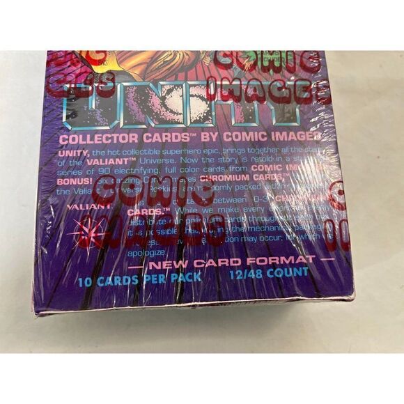 1992 Comic Images UNITY Collector Cards Factory Sealed Box - 48 Packs "Chromium" - Picture 2 of 4